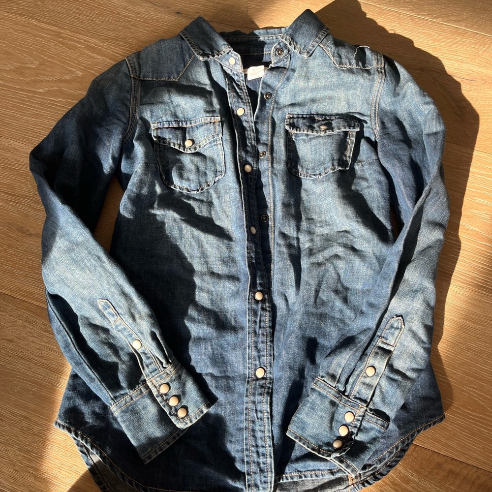 J Crew denim button down